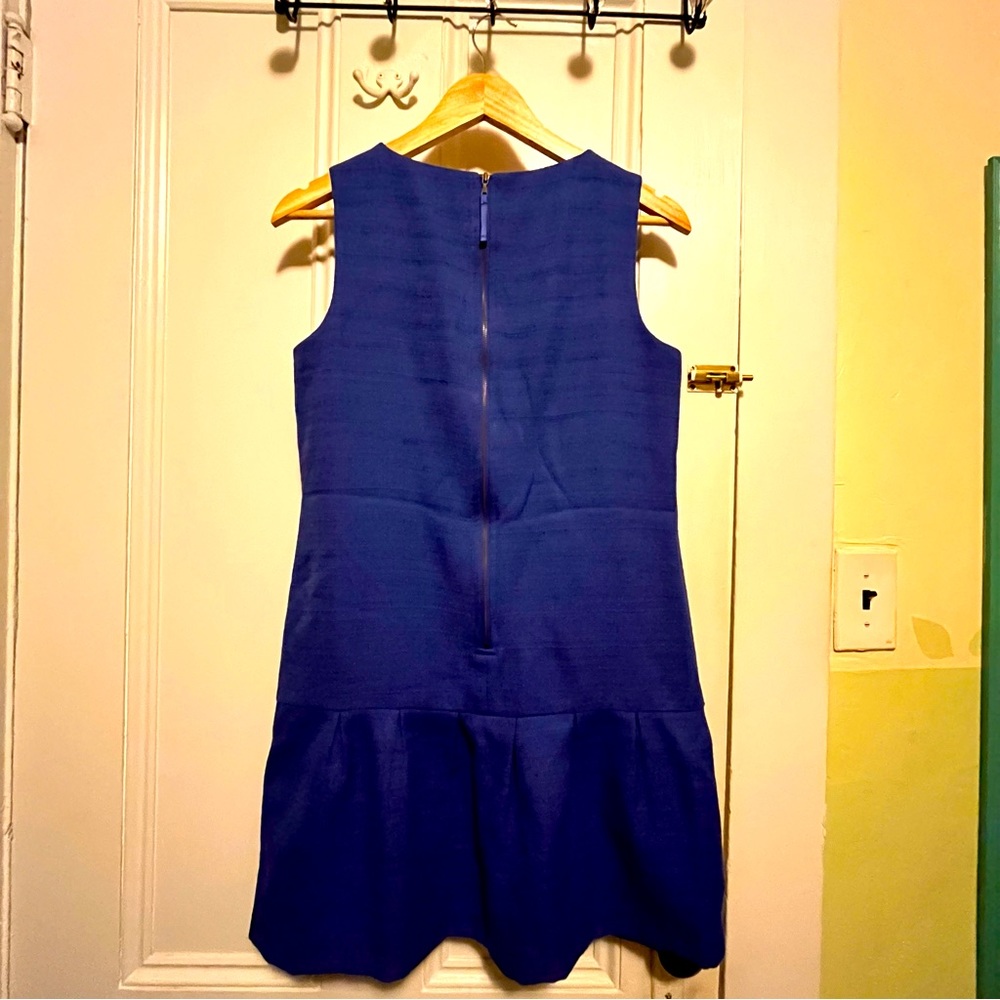 Blue short sleeveless dress